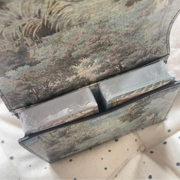 Gucci Supreme Ophidia Beige and Brown Playing Card Wallet Red and Green Stripe - Picture 6 of 13